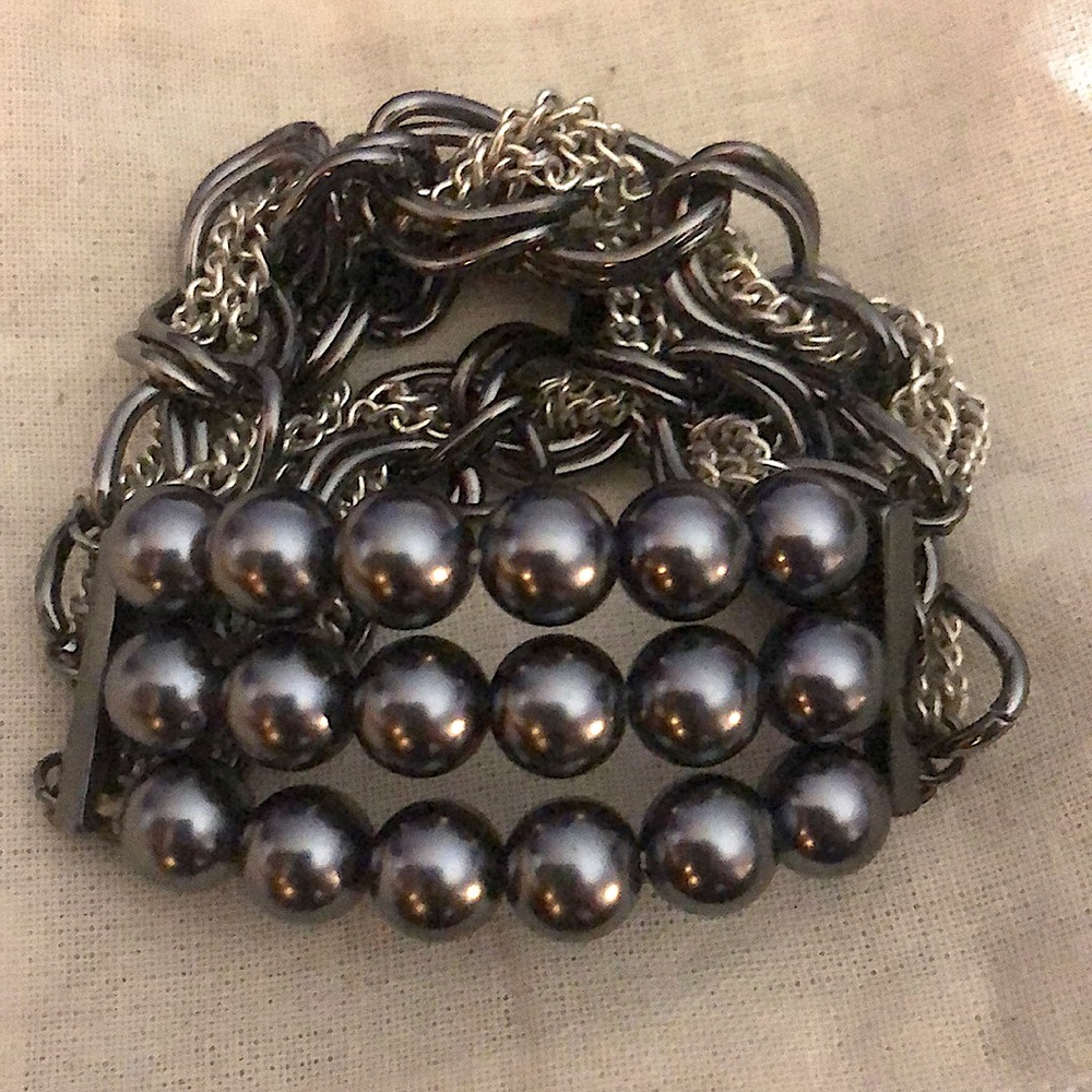 Bead & Chain Bracelet one of a kind